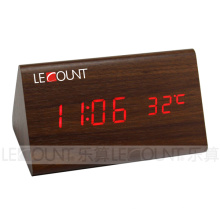Wood Grain Alarm Clock (CL131A)